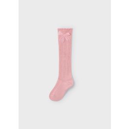 Mayoral rózsaszín térdig érő masnis zokni