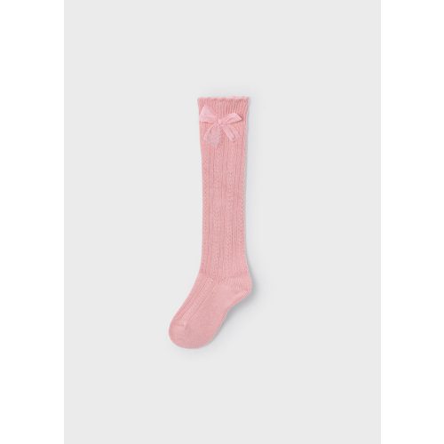 Mayoral rózsaszín térdig érő masnis zokni