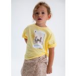 Mayoral bővebb szabású sárga póló 