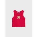 Mayoral bordázott piros top