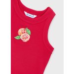Mayoral bordázott piros top
