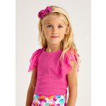 Mayoral bordázott pink top
