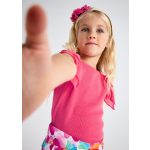 Mayoral bordázott pink top