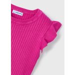 Mayoral bordázott pink top