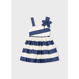 Mayoral kék-fehér csíkos alkalmi ruha