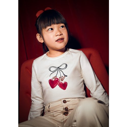 Mayoral hosszú ujjú felső szív alakú hajgumival