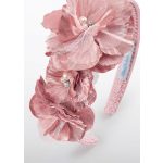 Abel&Lula rózsaszín virágos hajpánt