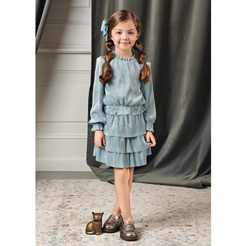 Abel&Lula pliszírozott szoknya és blúz szett 