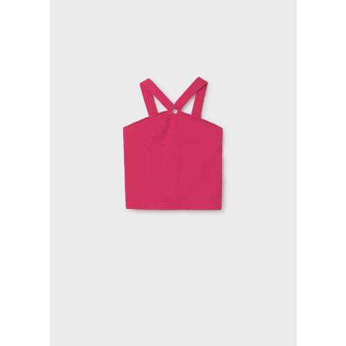 Mayoral bordázott pink top