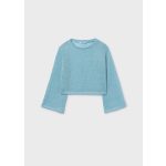 Mayoral türkiz színű kötött felső toppal