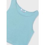 Mayoral türkiz színű kötött felső toppal