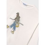 Mayoral hosszú ujjú felső lány mintával az elején 