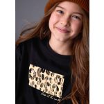 Mayoral fekete alapon mintás felső 